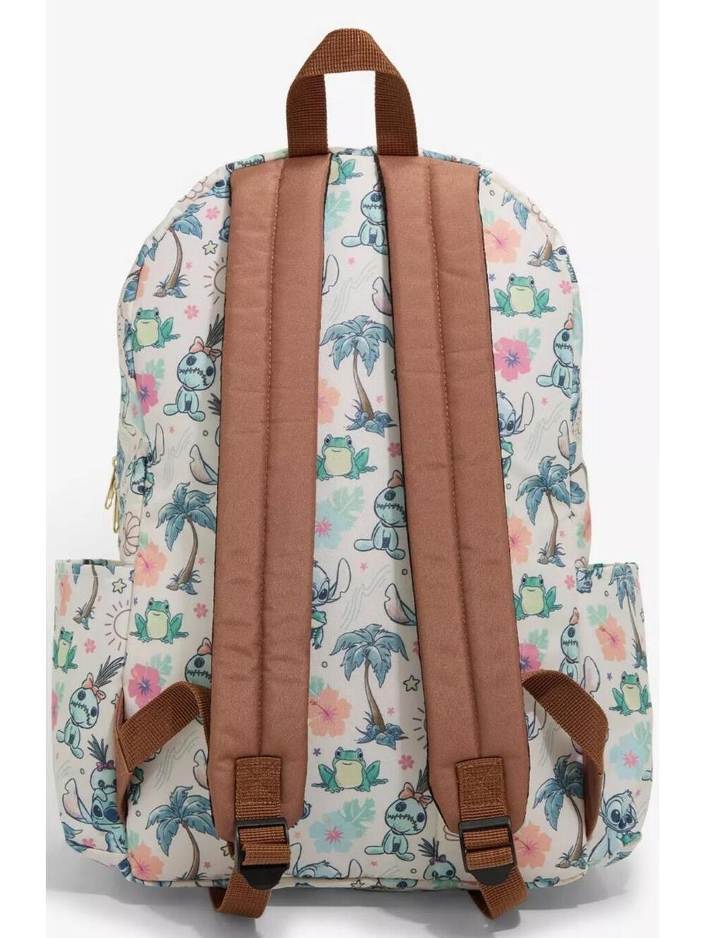 Loungefly Disney Lilo & Stitch Scrump Tropical Print Large Canvas Backpack New! - Picture 3 of 9